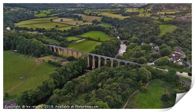 Pontcysyllte Aqueduct North Wales Print by lee retallic