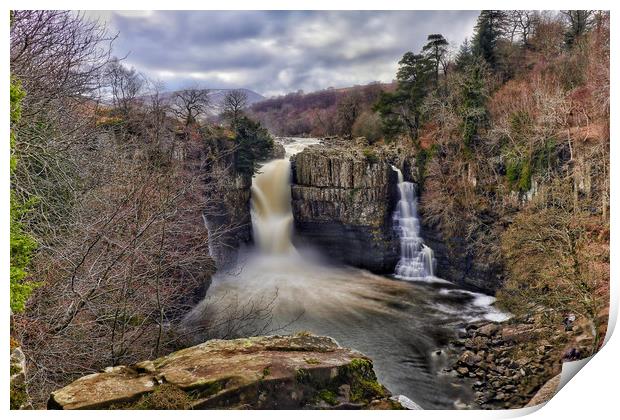 High Force Waterfall  Print by Phil Page