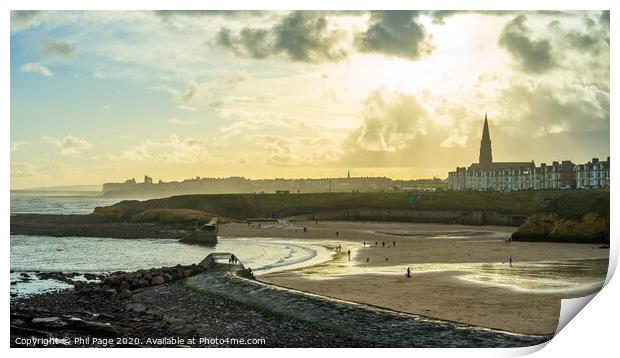 Cullercoats Bay Print by Phil Page