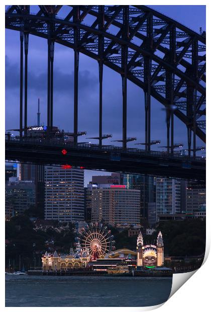 Luna park  Print by Andrew Michael