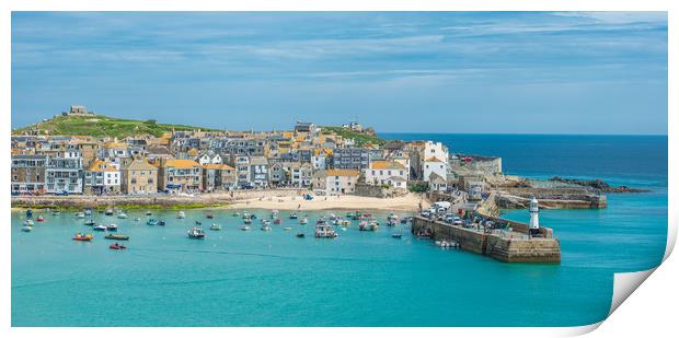 St Ives view Print by Andrew Michael