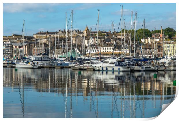 Sutton Harbour Print by Andrew Michael