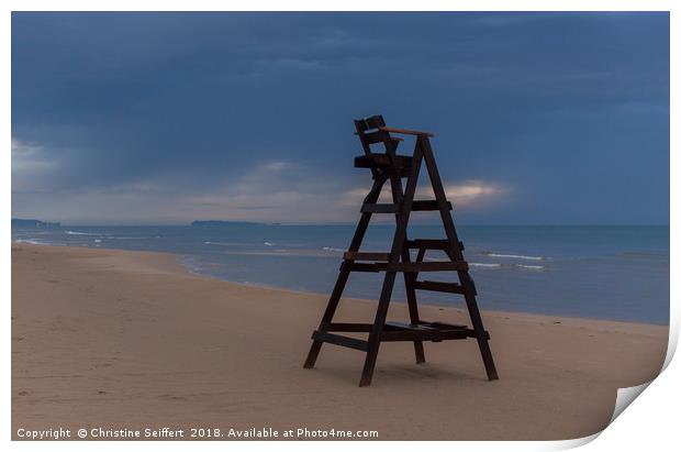 Empty seat Print by Christine Seiffert