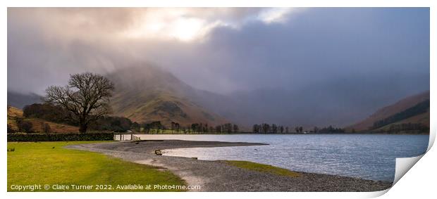 Buttermere lake Print by Claire Turner