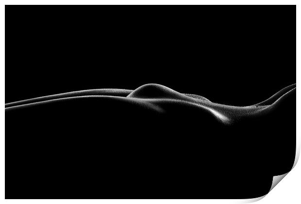 Nude woman bodyscape 77 Print by Johan Swanepoel
