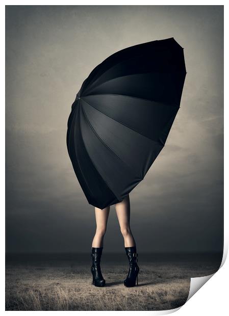 Ethereal Umbrella Print by Johan Swanepoel