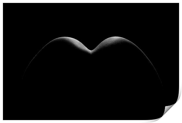 Nude woman bodyscape 8 Print by Johan Swanepoel