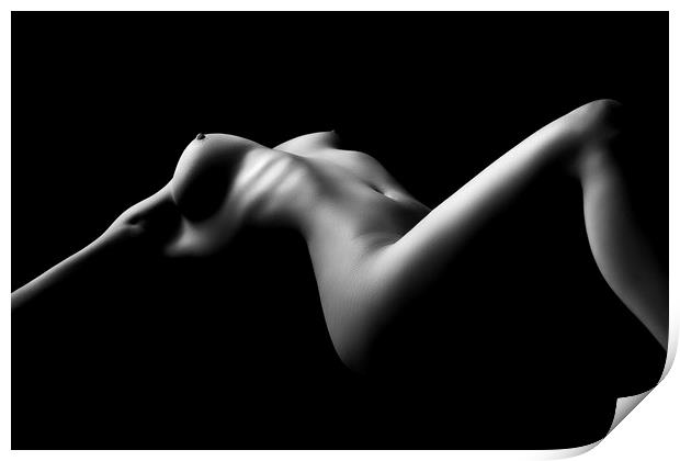 Nude woman bodyscape 26 Print by Johan Swanepoel