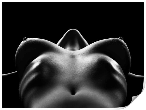 Nude woman bodyscape 29 Print by Johan Swanepoel