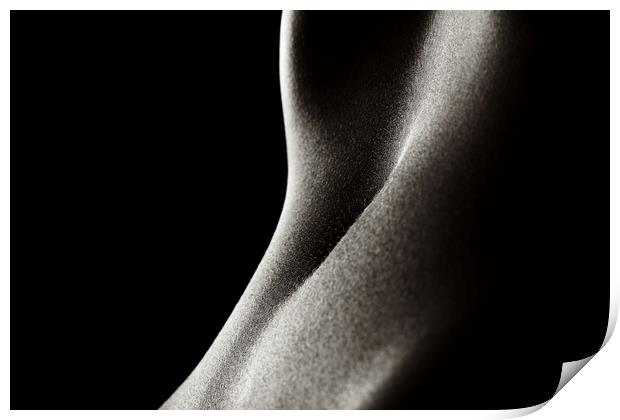 Bodyscape woman's stomach 2 Print by Johan Swanepoel