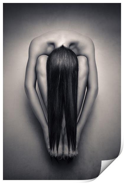 Nude woman fine art 14 Print by Johan Swanepoel