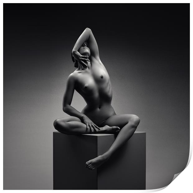 Nude woman fine art 18 Print by Johan Swanepoel