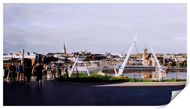 The Peace Bridge  Print by Ciaran Craig