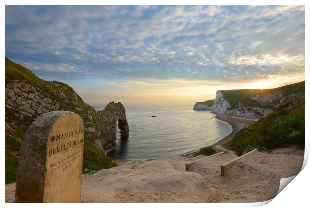 Durdle Door Directions Print by David Neighbour