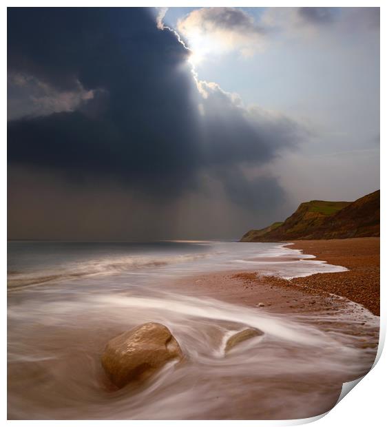 Eype Silver Lining Print by David Neighbour