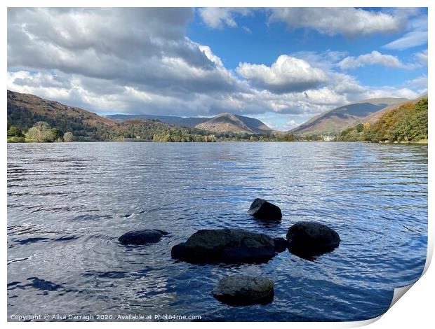 Grasmere Lake Print by Ailsa Darragh