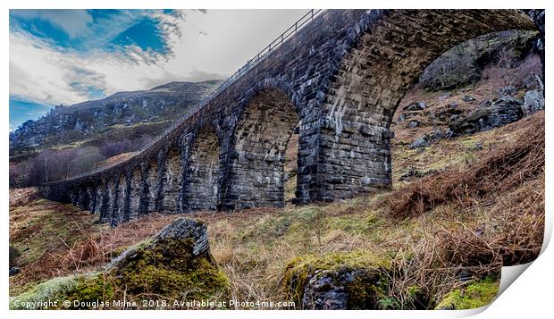 Glen Ogle Viaduct Print by Douglas Milne