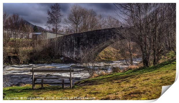 The Bridge of Orchy Print by Douglas Milne