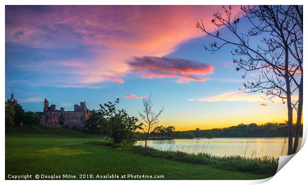 Linlithgow Peel Print by Douglas Milne