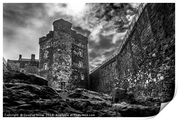 Blackness Castle Print by Douglas Milne