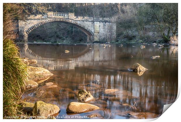 The Nasmyth Bridge, Almondell Print by Douglas Milne