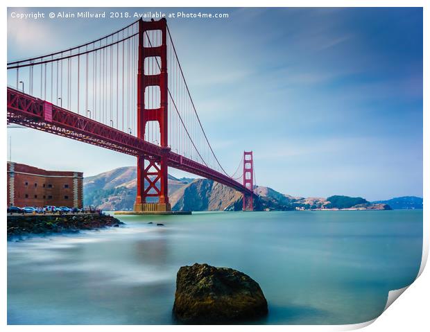 Golden Gate Bridge Print by Alain Millward