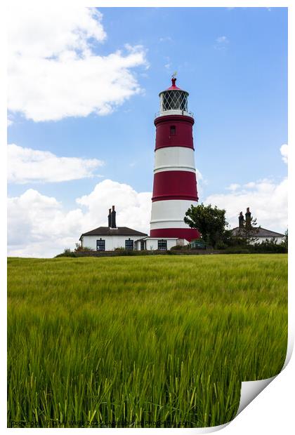 Happisburgh lighthouse   Print by Clive Wells