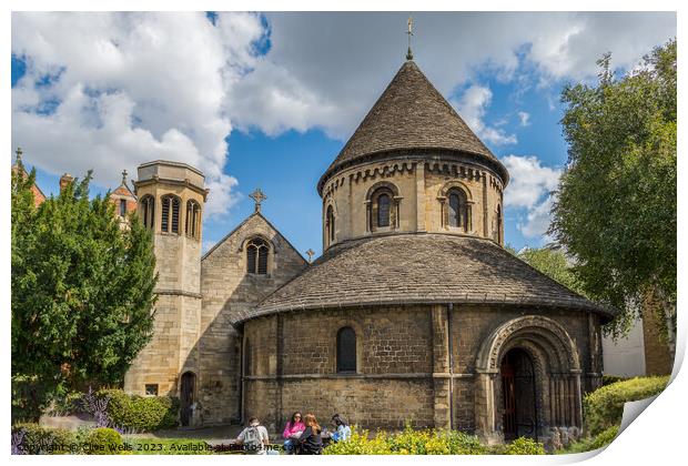 The Round Church Print by Clive Wells