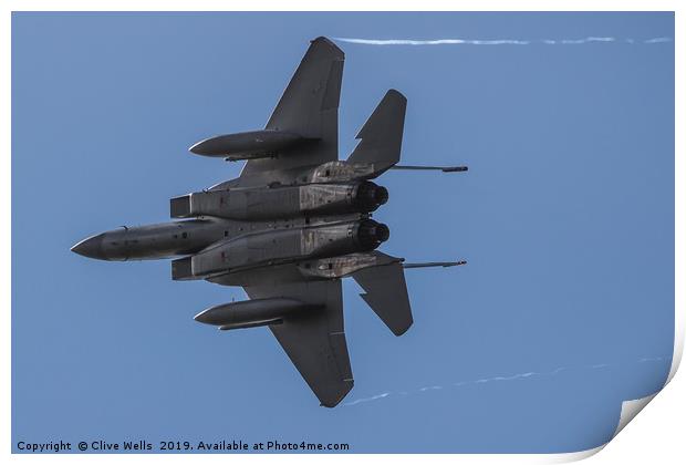 Mcdonald Douglas F-15E Strike Eagle Print by Clive Wells