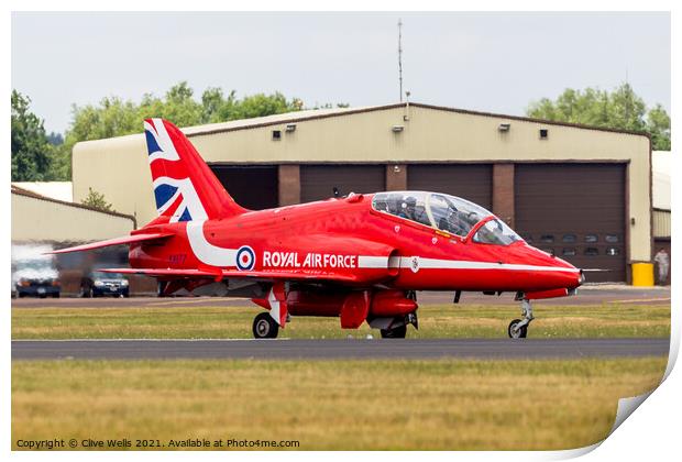 RAF Red  Arrow Print by Clive Wells