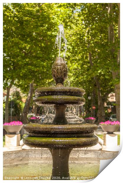 Bolsena Fountain, Italy Print by Lenscraft Images