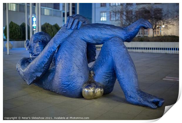 KING KONG BALLS | MILOS FORMAN SQUARE | PRAGUE Print by Peter’s Slideshow