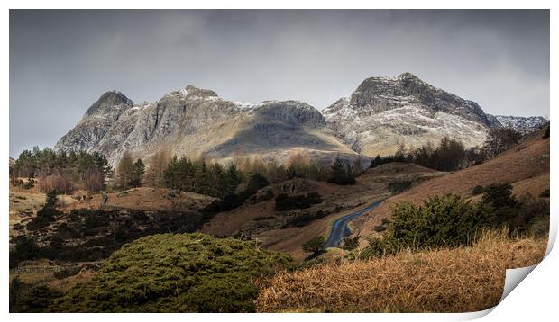 Road to Langdales Print by sharon carse