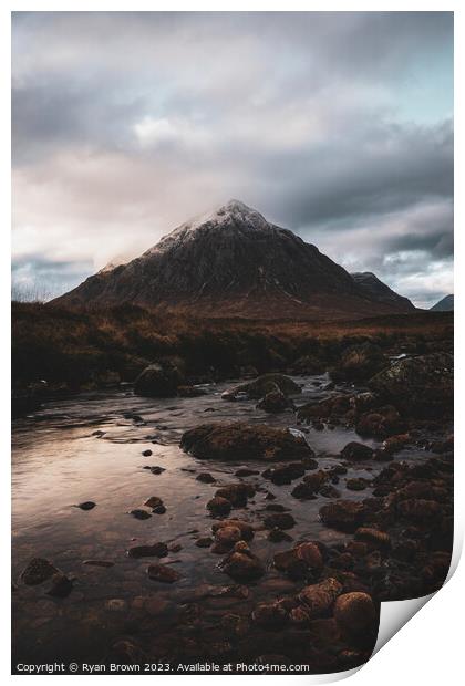 Outdoor mountain Print by Ryan Brown