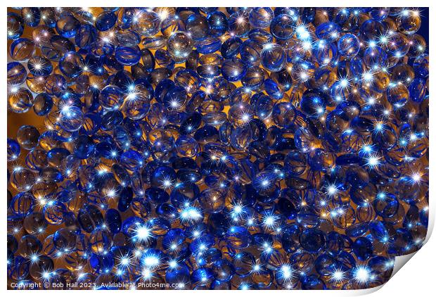 Starry abstract beads Print by Bob Hall