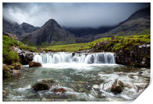 Calm before the storm, Fairy Pools. No.3 Print by Phill Thornton