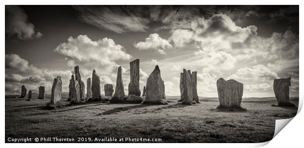 The Callanish Standing Stones Isle of Lewis Print by Phill Thornton