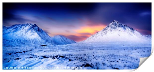Buachaille Etive Mor No.6 Print by Phill Thornton