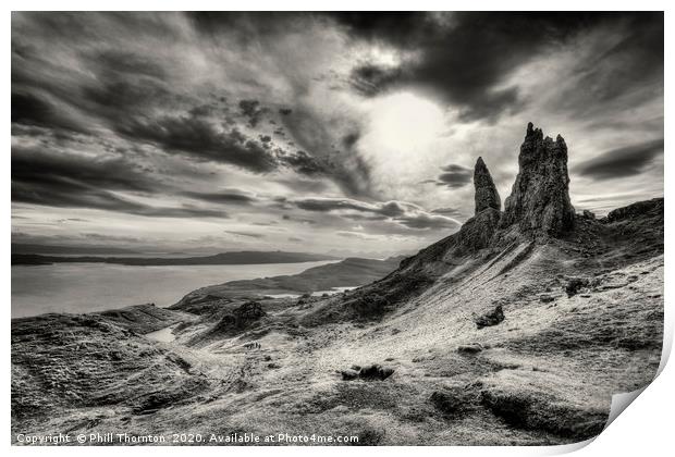 The Old Man of Storr Print by Phill Thornton