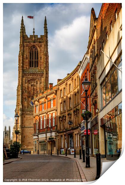 Derby Cathedral Quarter Print by Phill Thornton