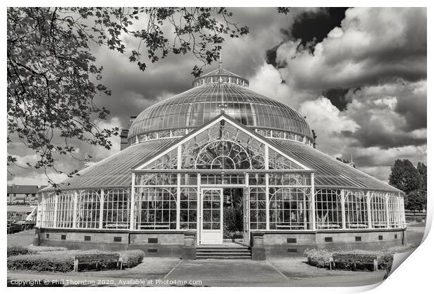 The Greenhouse of the Peoples Palace. Print by Phill Thornton