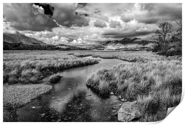 Derwent Water Storm Clouds Print by Scott Paul