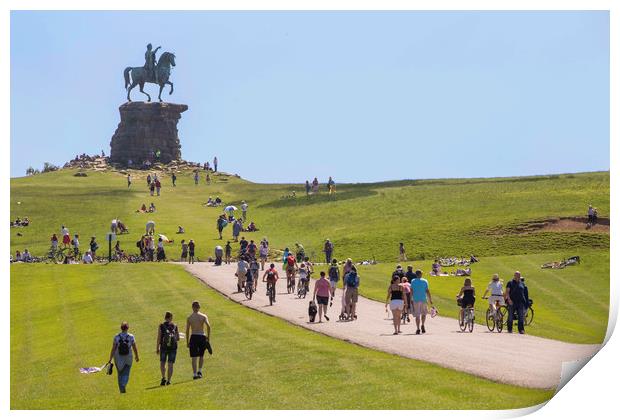 The Copper Horse, Windsor Great Park Print by Steve Mantell