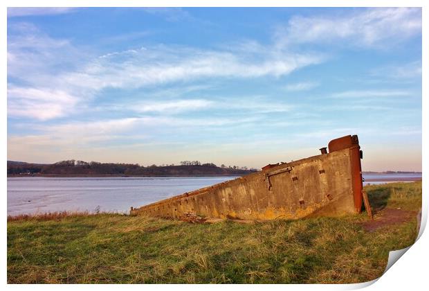 Purton Ships’ Graveyard - FCB 75 Print by Susan Snow