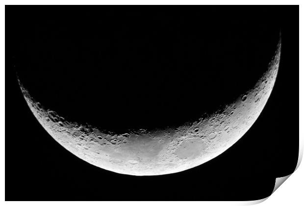 Crescent Moon Print by Susan Snow