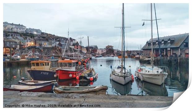 Harbour life Print by Mike Hughes
