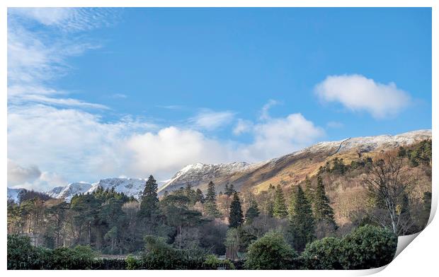 Patterdale Back drop Print by Mike Hughes