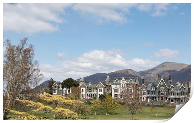 Keswick from the park Print by Mike Hughes