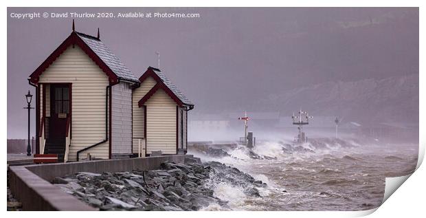 Welsh Winter Storm Print by David Thurlow