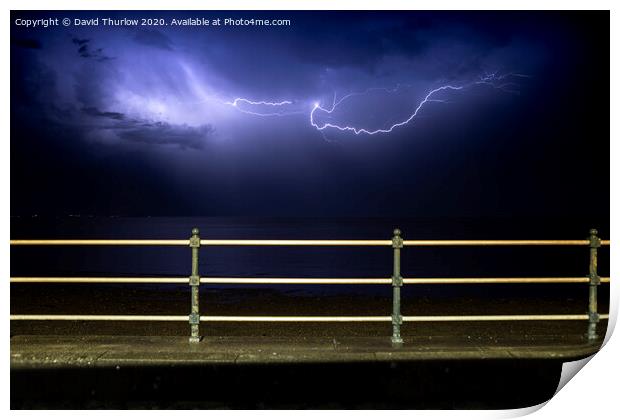 Abstract Lightning Print by David Thurlow